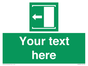 Custom Slide to Open Sign